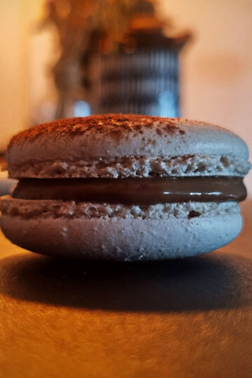 macarons café au namelaka