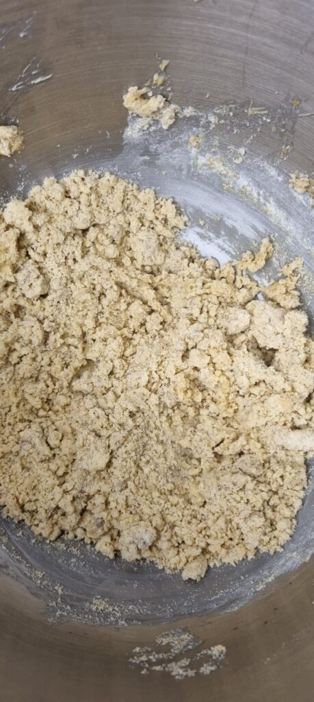 Shortbread millionnaire par étape la texture de la pâte